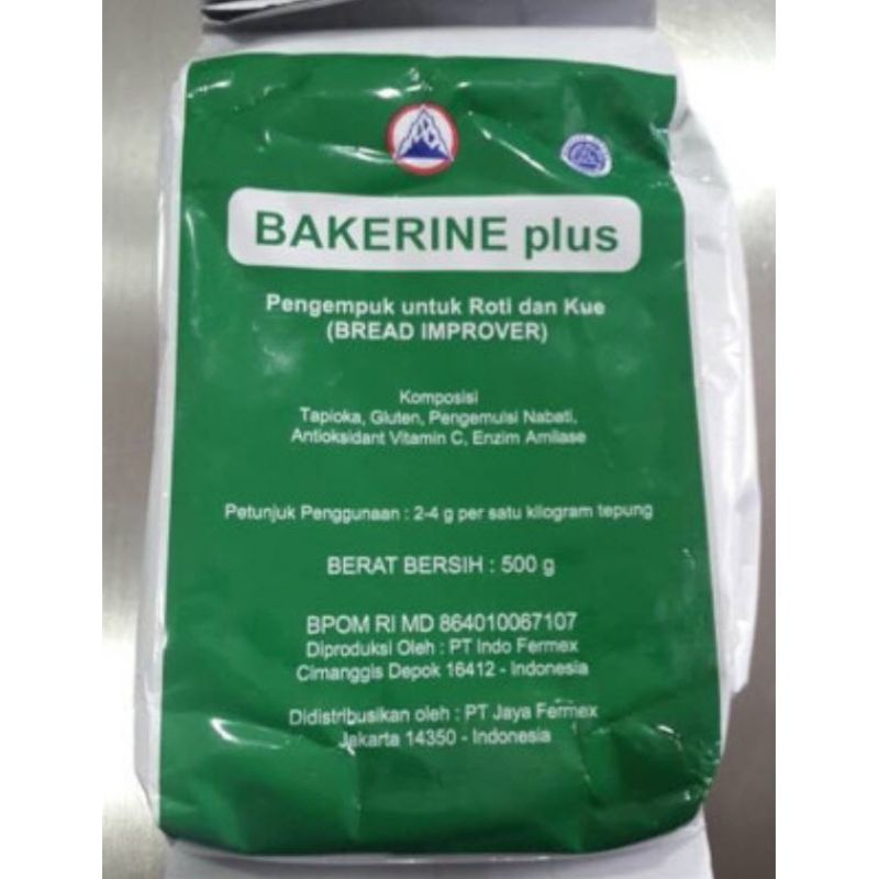 

BREAD IMPROVER BAKERINE PLUS 500gr (PELEMBUT)