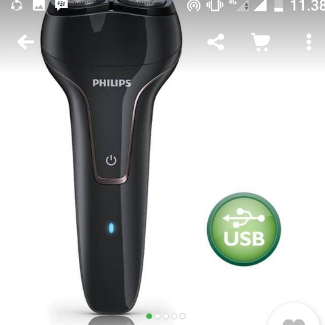 Alat cukur Phillips PQ222 Electric Shaver With USB Charging