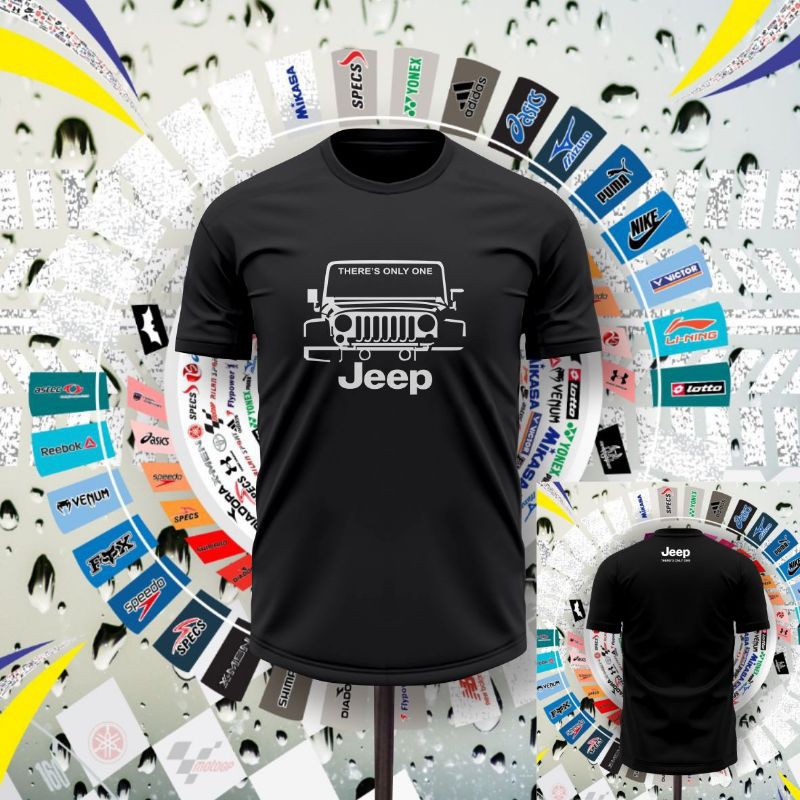 Kaos pria motiv jeep baju otomotiv ukuran M L XL XXL gambar wrangler rubicon