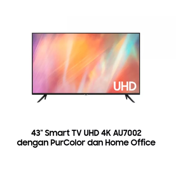 SAMSUNG Crystal UHD 4K PurColor Smart TV 43 Inch -UA43AU7002K