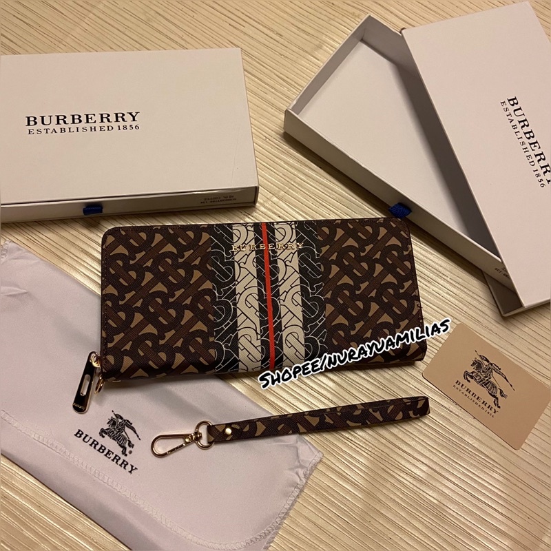 Dompet wanita Burberry free box import dompet panjang wanita dompet handbag wanita