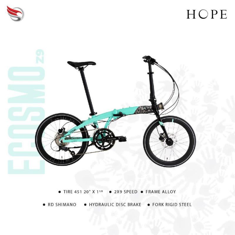 Sepeda Lipat 20 Inch Element Ecosmo Z9 HOPE