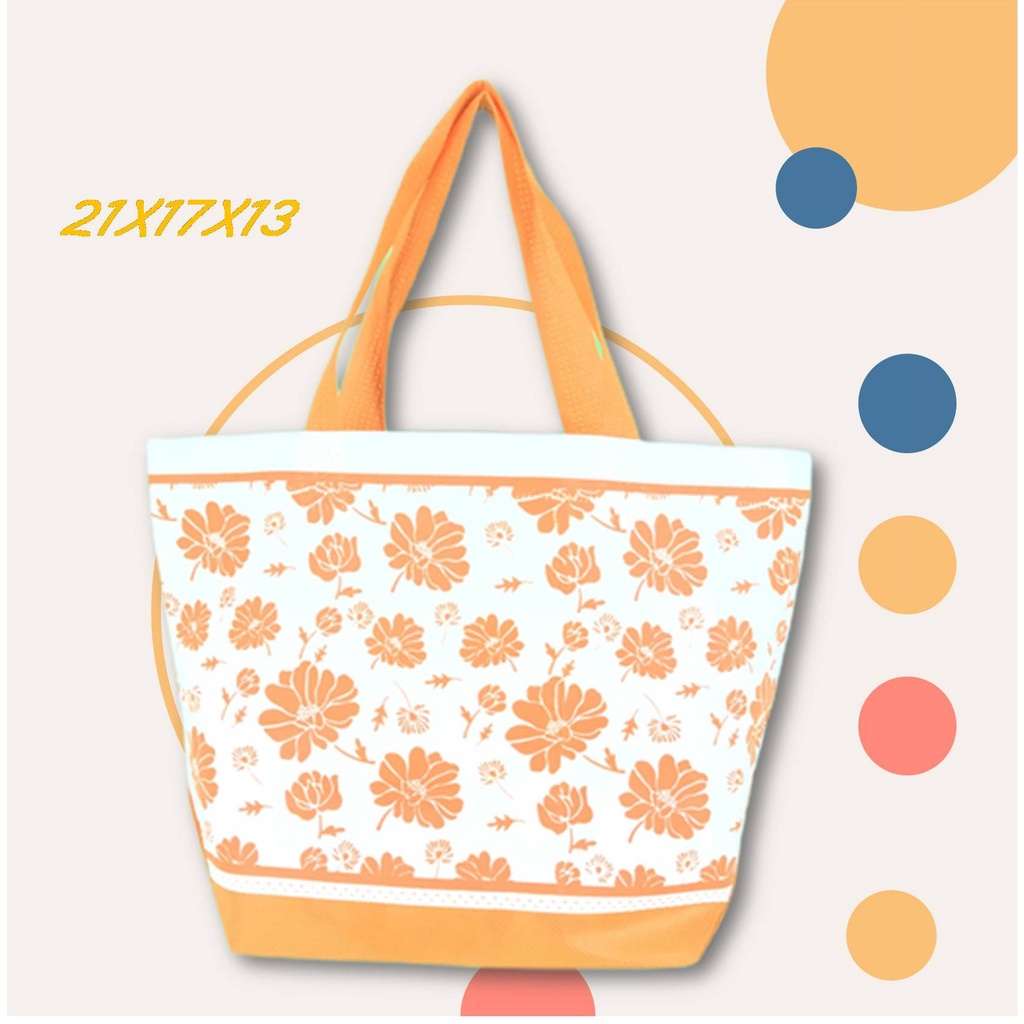 

Tas Spunbon Goodie bag HSL SBLN 21x17x13 V 075 PW FLOWER DO