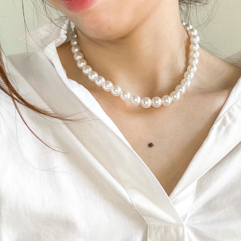 Pearl Necklace Kalung Choker Mutiara Korea Korean Kalung Mutiara