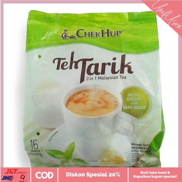 

⭐COD⭐ Chek Hup Teh Tarik 3in1 Milk Tea 15x40gr