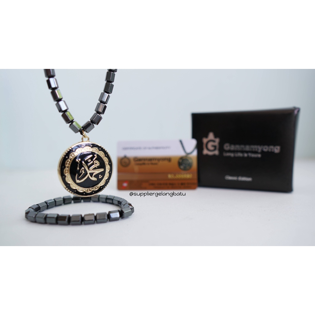 PROMO Kalung magnetic LAFAZ MUHAMMAD GOLD GANNAMYONG bersertifikat ktp