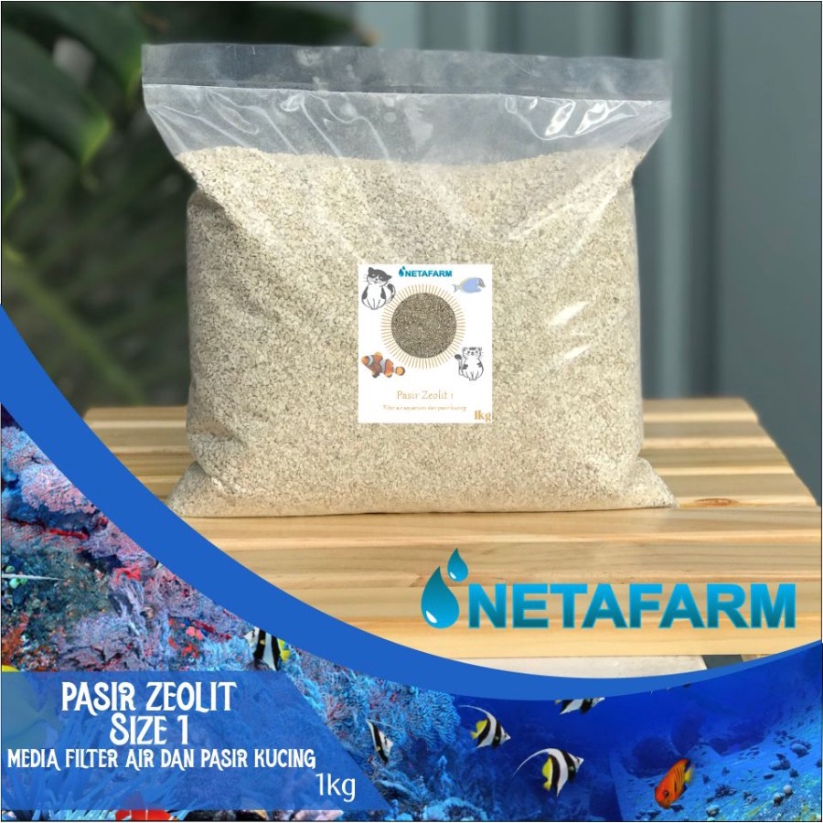 Pasir Zeolit Ziolit Media Filter Air Pasir Kucing 1kg