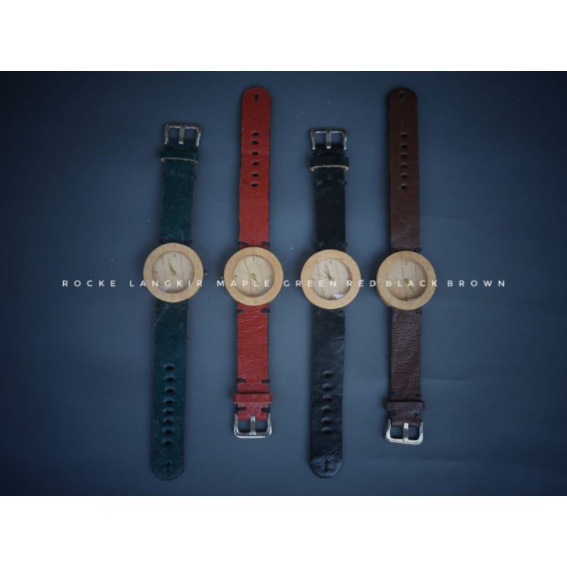 Rocke Langkir Wooden Watch Jam Tangan kayu