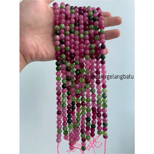 bongkah 8mm BLOODSTONE SERAT hijau ruby tanzanite akik afganistan ori