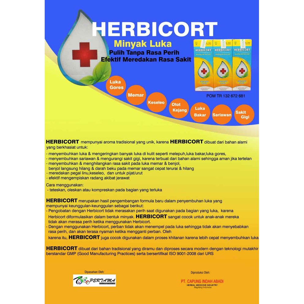 Obat Luka Herbal Herbicort