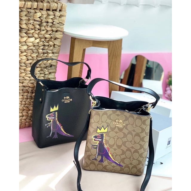 CO@CH CH Michel Basquiat Small Town Bucket Bag