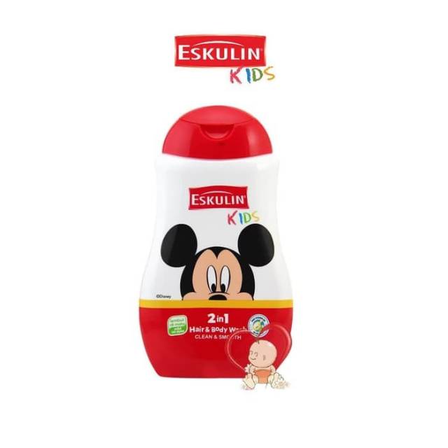 Eskulin Kids 2 in 1 hair and body Wash Clean &amp; Smooth 280ml