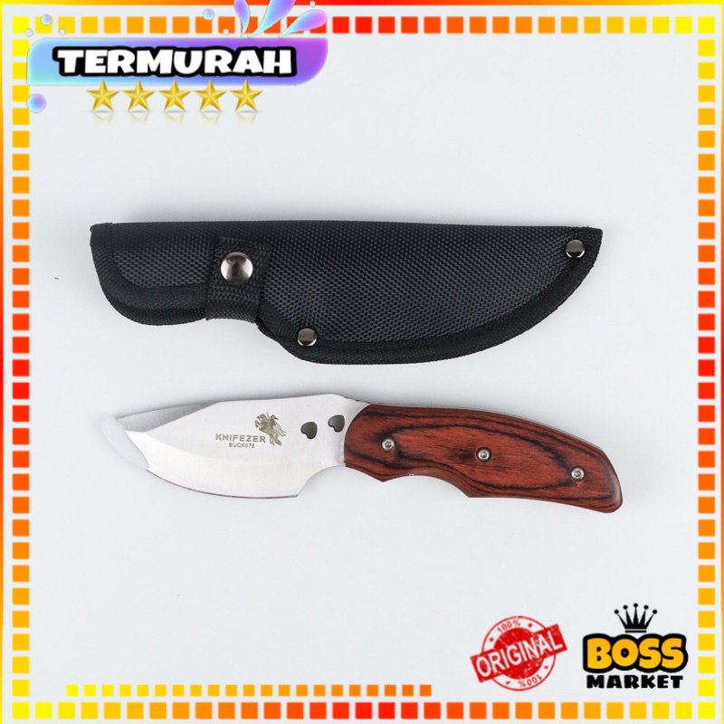 Pisau berburu buck elf knife survival camping outdoor KNIFEZER BUCK