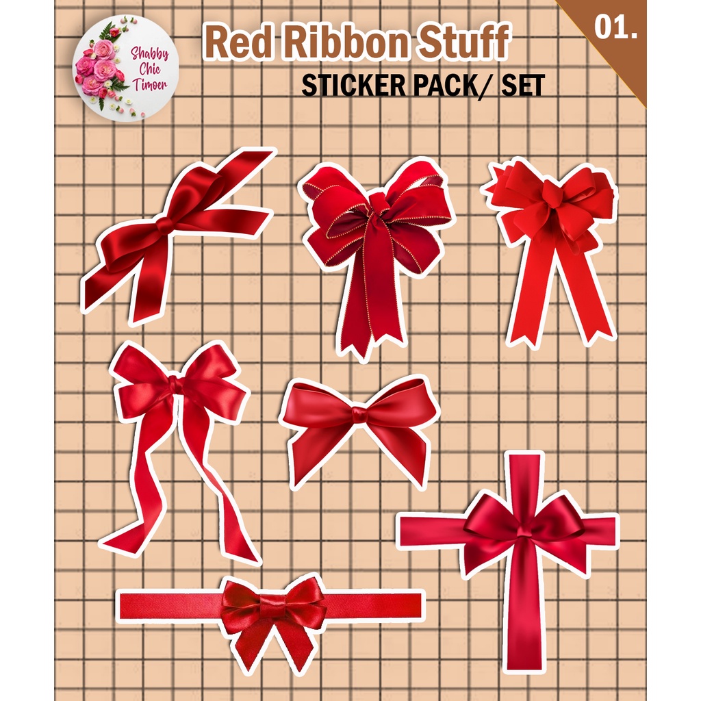 

RIBBON STICKER SET | JOURNAL STICKER