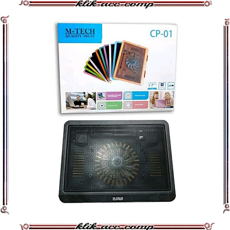 Cooling Fan M-Tech Cp-01 Cooler Pad Pendingin Laptop Mtech Cp 01 Fan
