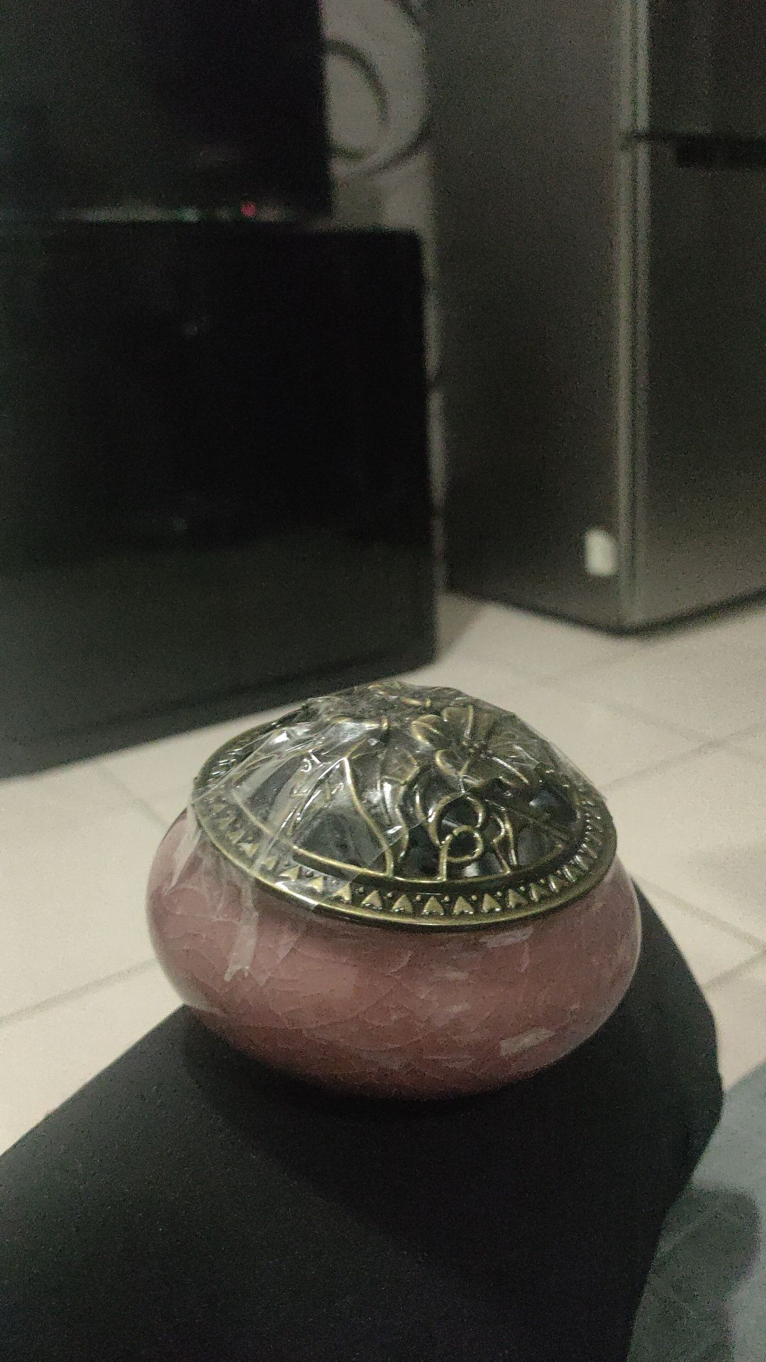 Tempat Bakaran Dupa Bukhur  Desain Ice Crack Kreatif Bahan Keramik