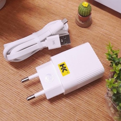 Adaptor + Kabel HK-D6 1usb 2.1A Fast