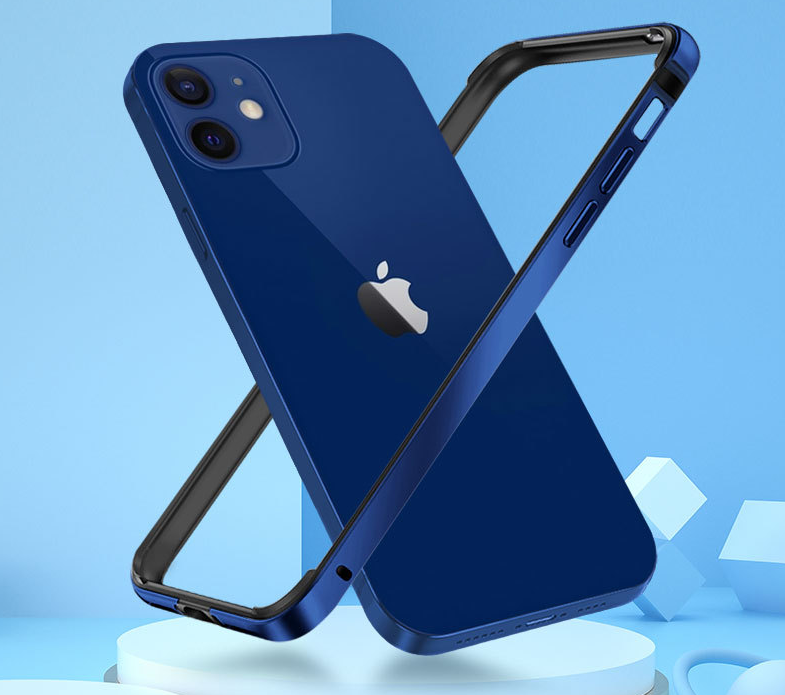 Casing Bumper Case Aluminum Metal + Silikon Untuk Iphone 12 Pro Max 12 Mini 12pro