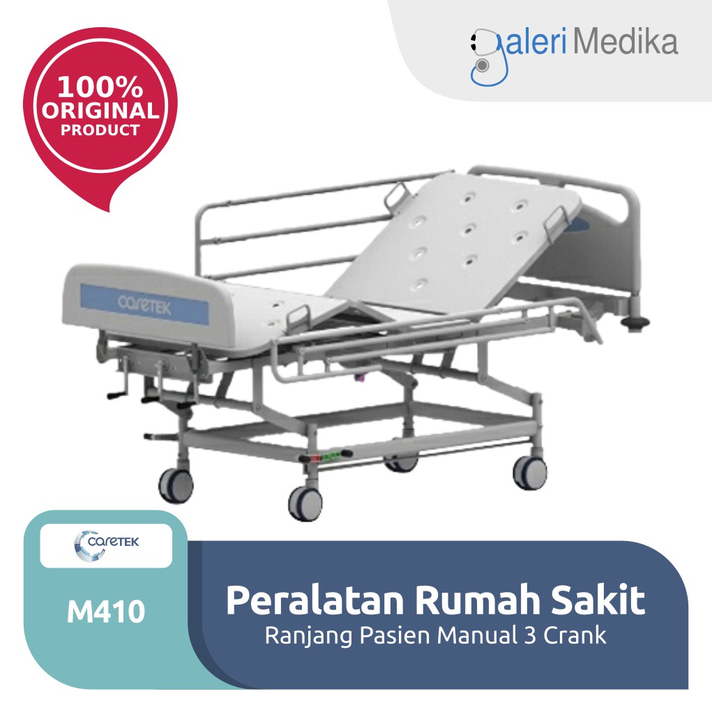 Ranjang Pasien Caretek M410 Hospital Bed 3 Crank