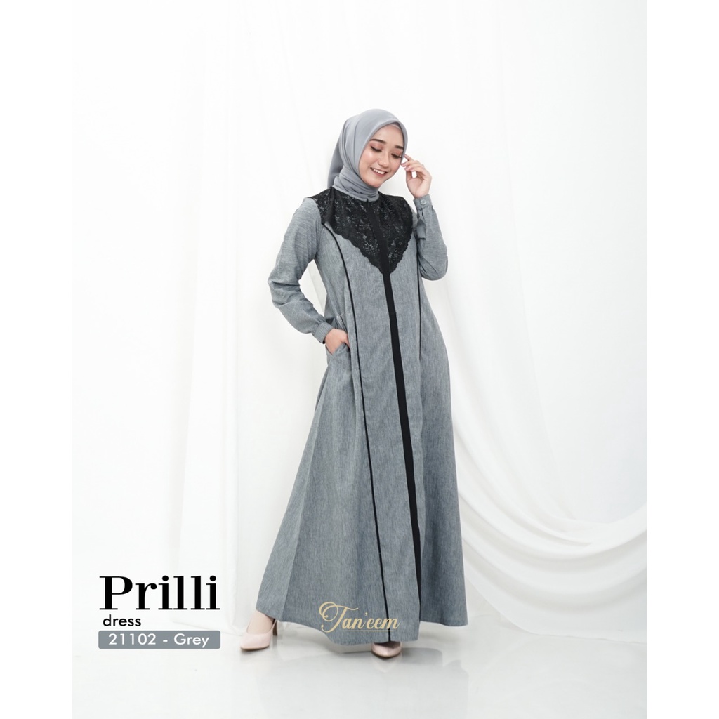 Gamis Renda Casual Prili Dress Kode 21102 By Taneem