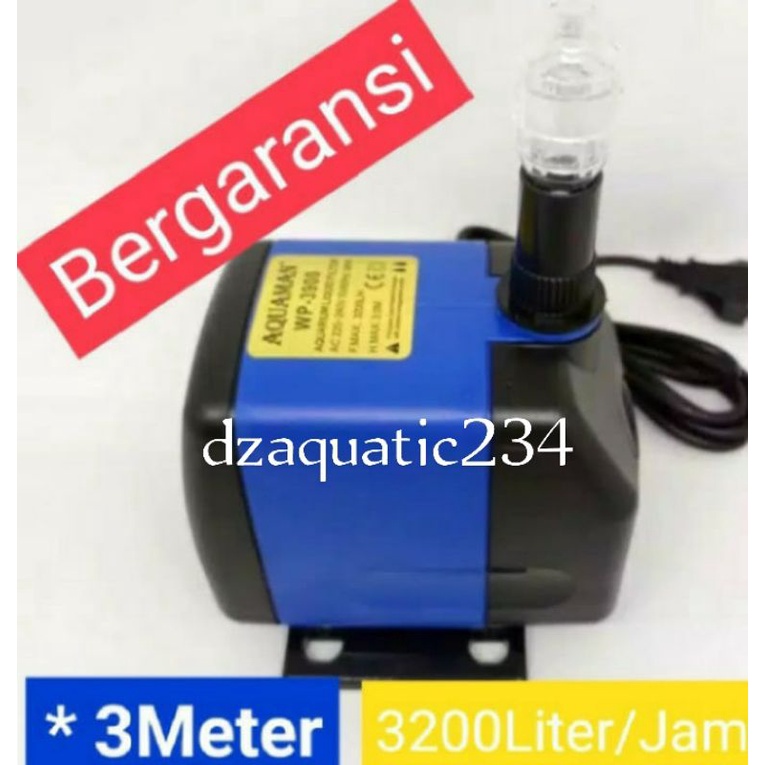 Pompa Kolam Ikan Koi/Aquarium Hidroponik AQUAMAN WP 3900 3200L/H Sirkulasi Filter penjerni air