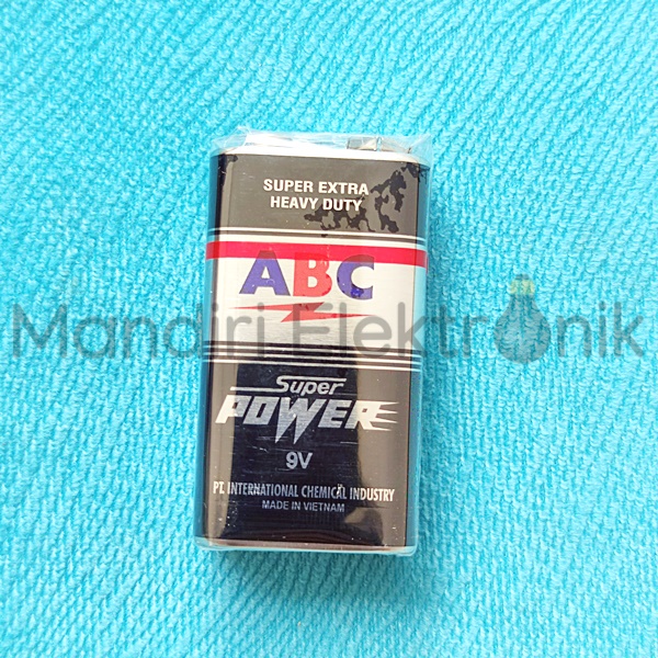 Baterai ABC Super Power 9V Batre 9 Volt ABC Super Power - Baterai Kotak 9 v