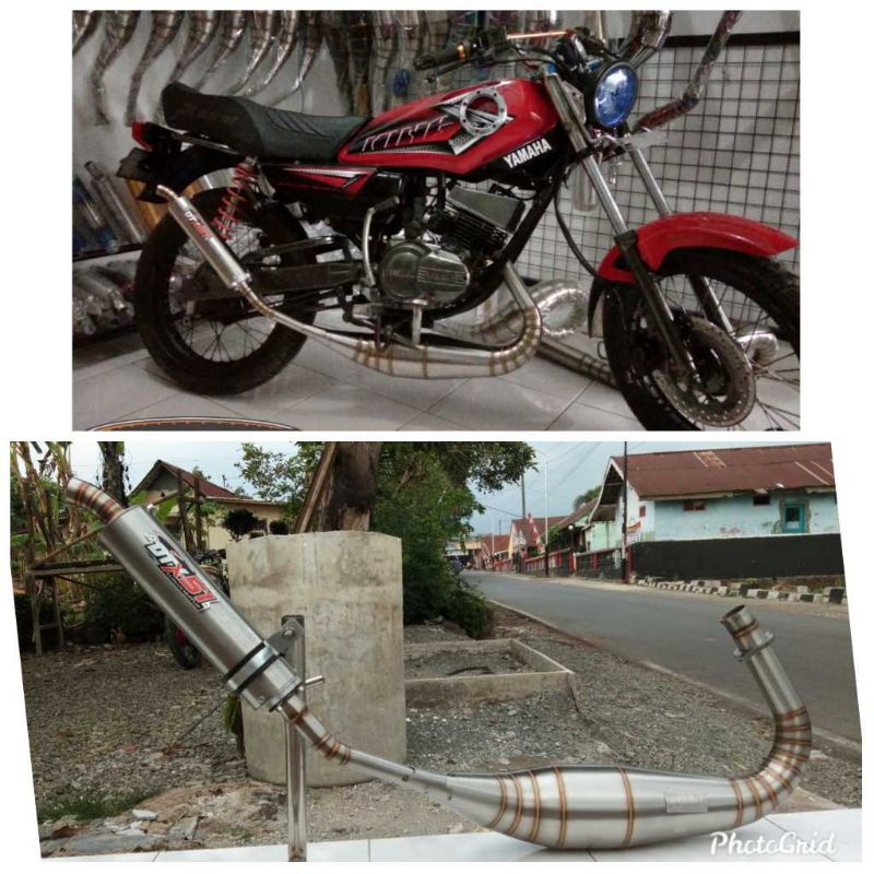 Knalpot model repsol racing full stainles rx king ninja 2tak 2 tak drag dtx51