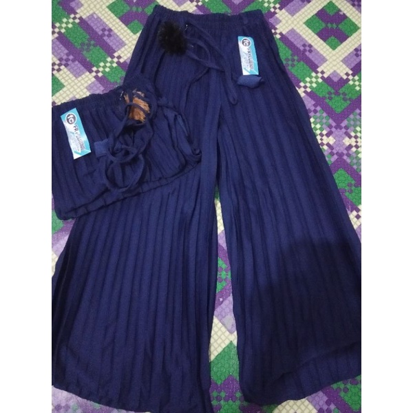 Navy / KULOT ANAK TANGGUNG / PLISKET ANAK MURAH / KULOT PLISKET ANAK TANGGUNG / FASHION ANAK