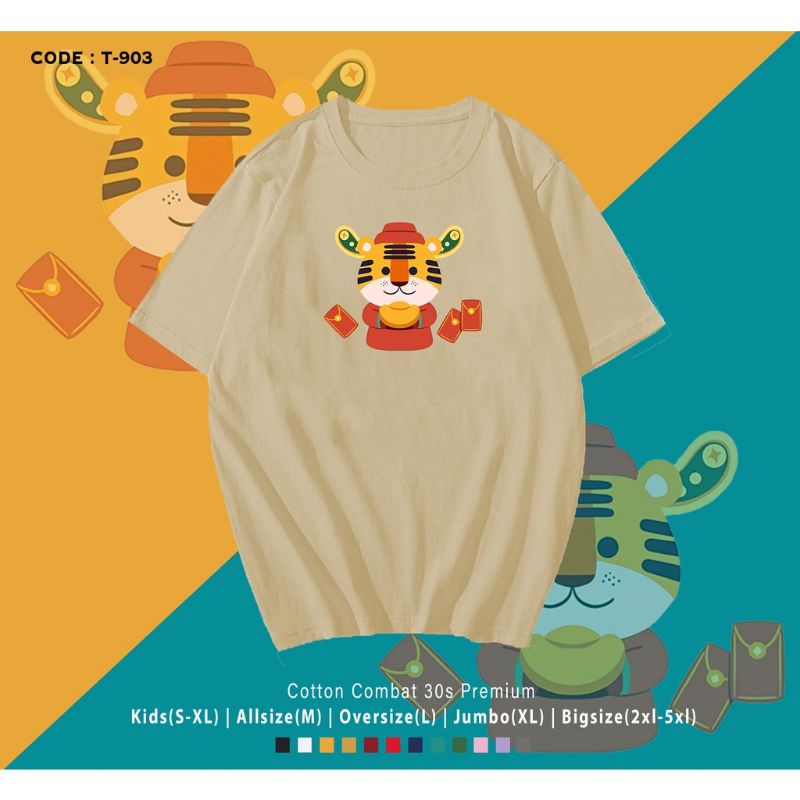 KAOS EDISI IMLEK MACAN ANGPAO/KAOS IMLEK TIGER