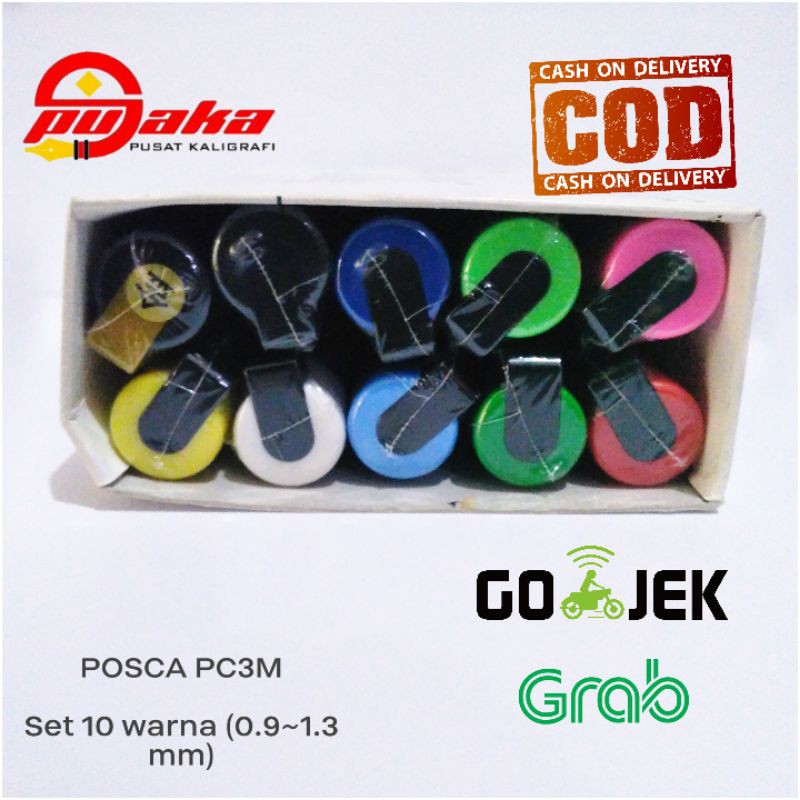 

(1 PAK) Uni Posca Pc3M Set 10 Warna