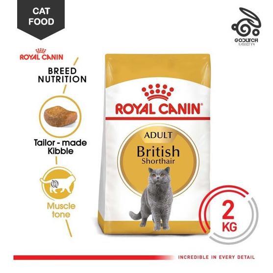 Royal Canin Adult British Shorthair Makanan Kucing Dewasa Dry 2 Kg Cleonalbaba