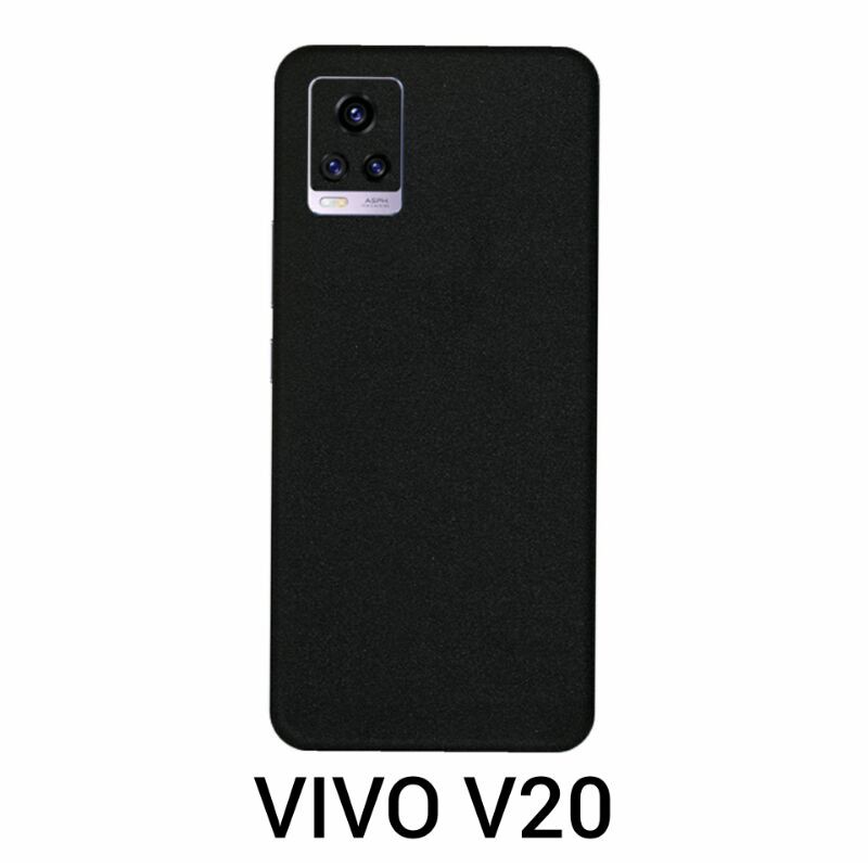Loveh - Casing Vivo V20 V20 SE Soft Case Polos Black