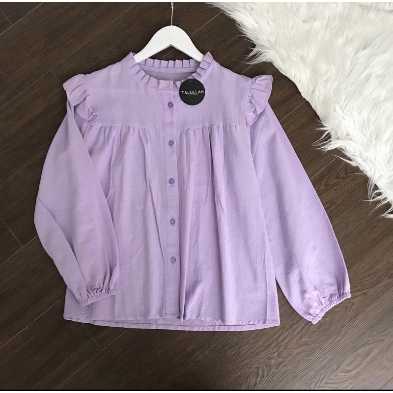 Puffy Blouse Blouse Polos123