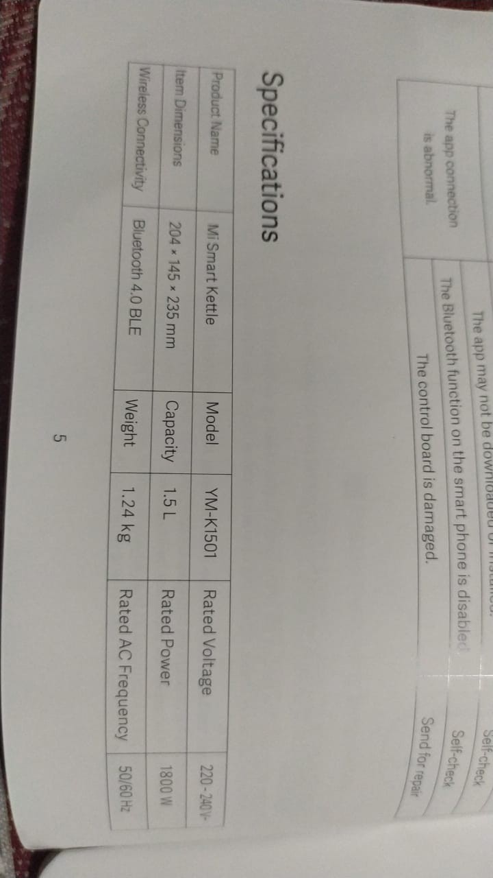 Teko Air Listrik Elektrik | Xiaomi Smart Electric Kettle - Garansi 1 Tahun