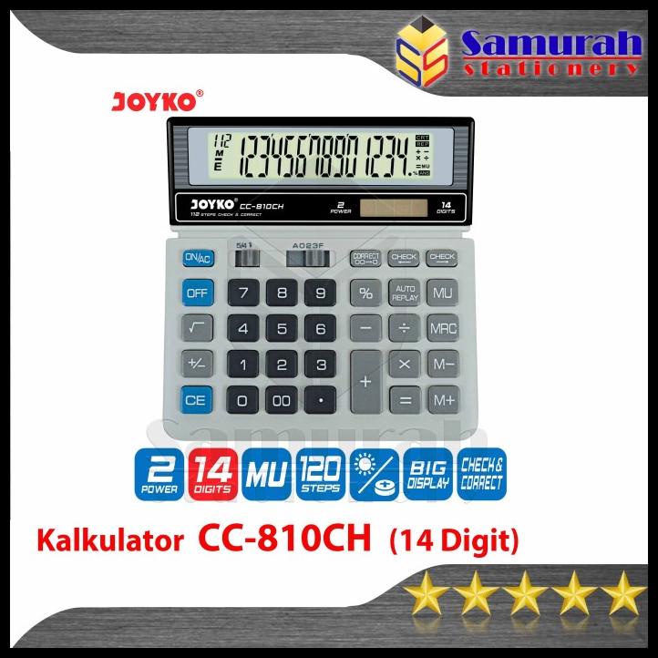 

Kalkulator Joyko Cc 810Ch / Mesin Hitung Cc-810Ch Calculator 14 Digit