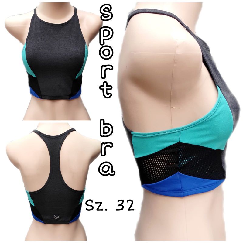 Sport bra miniset anak perempuan Justice green-blue sz.32
