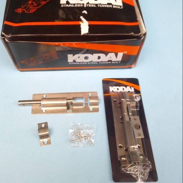 Grendel Stainless Steel 4" / Grendel Pintu