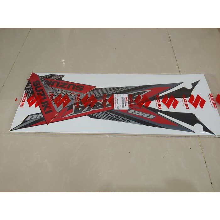 Striker motor suzuki / Striping Satria Fu 2015 Hitam Full Original SGP Non Fairing
