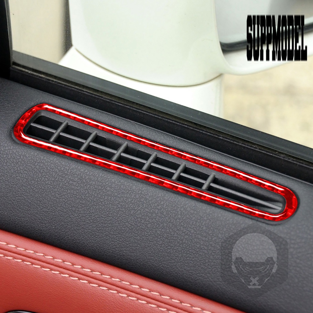 Suppmodelx 4Pcs Stiker Carbon Fiber Cover Panel Pintu / Interior Mobil GTR R35 2008-2016