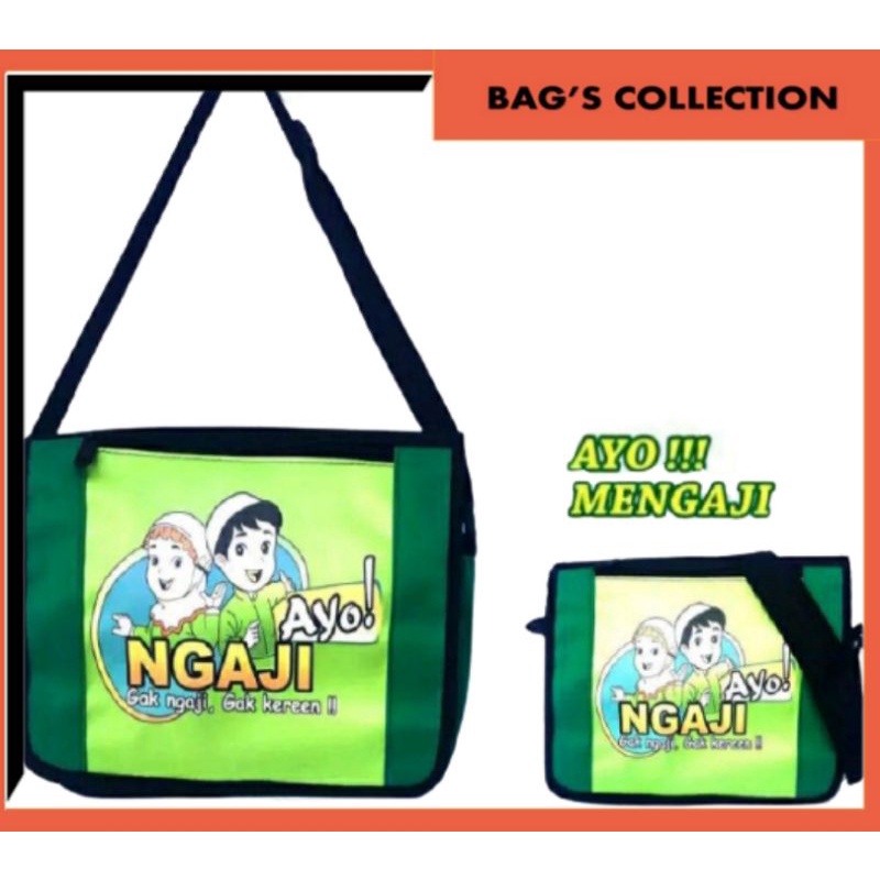 TAS SELEMPANG AYO NGAJI  TAS SELEMPANG ANAK LAKI-LAKI & PEREMPUAN AYO NGAJI