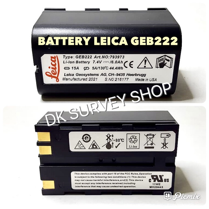 Jual BATTERY LEICA GEB222 atau BATERAI LEICA GEB 222 untuk LEICA PIPER ...