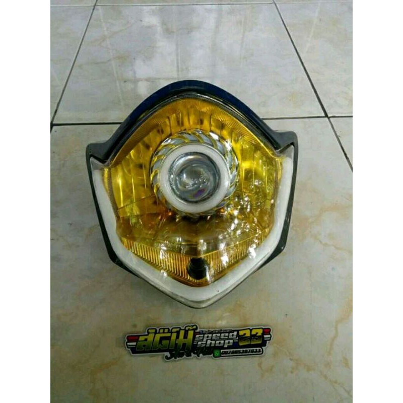 lampu depan vixion old plus proji dan lampu alis