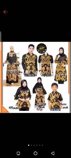 Batik Couple Keluarga Motif Gurita Kuning / Sarimbit Keluarga Ndoro Jowi Dnt Bisa Pisah M L Xl Xxl