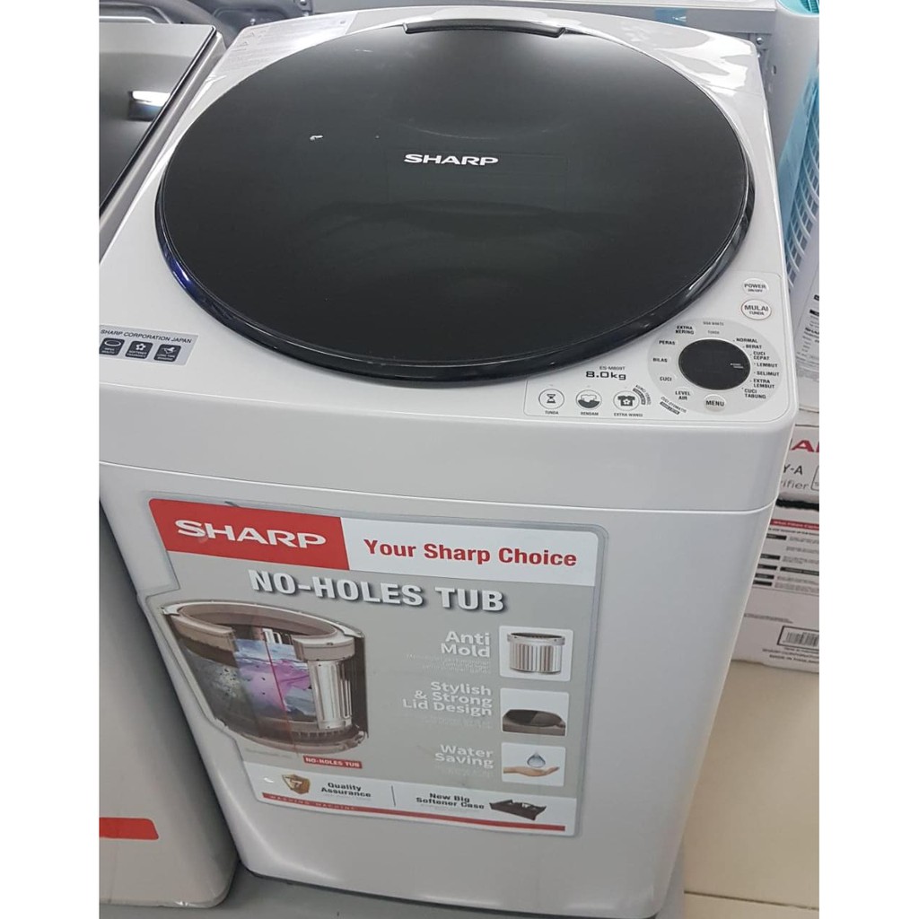 Jual Mesin Cuci Sharp 1 Tabung 8kg Ems 809t Indonesia Shopee Indonesia