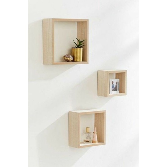 RAK DINDING KOTAK MURAH KAYU JATI BELANDA