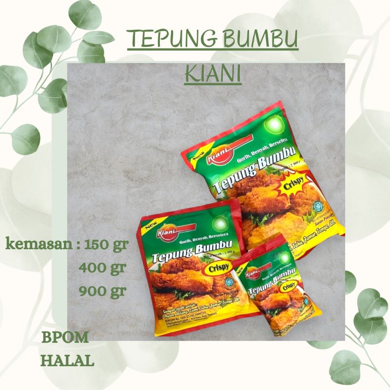 

tepung bumbu kiani 900 gr