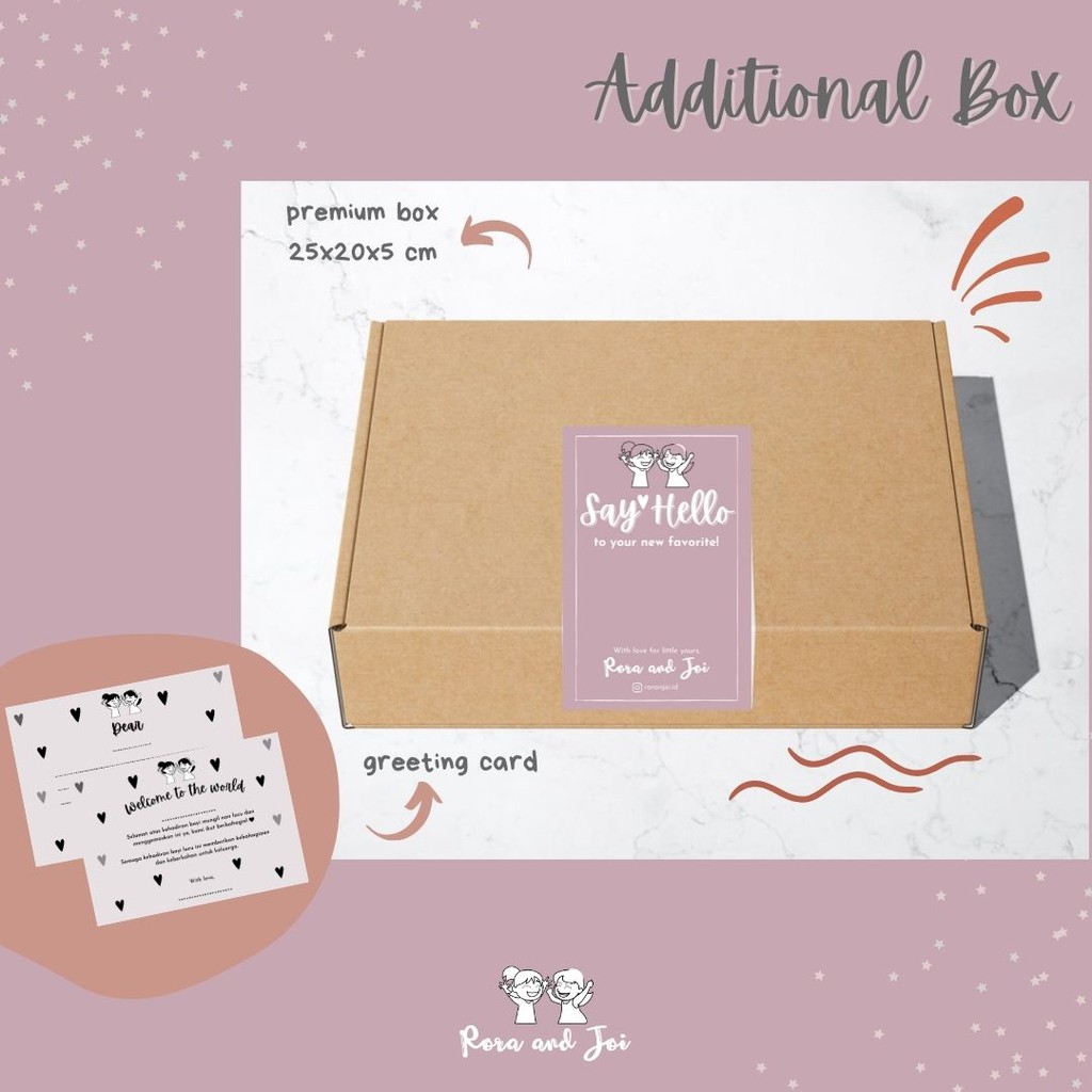

Tambahan DUS BOX untuk kado/ box hampers / premium box / kado bayi