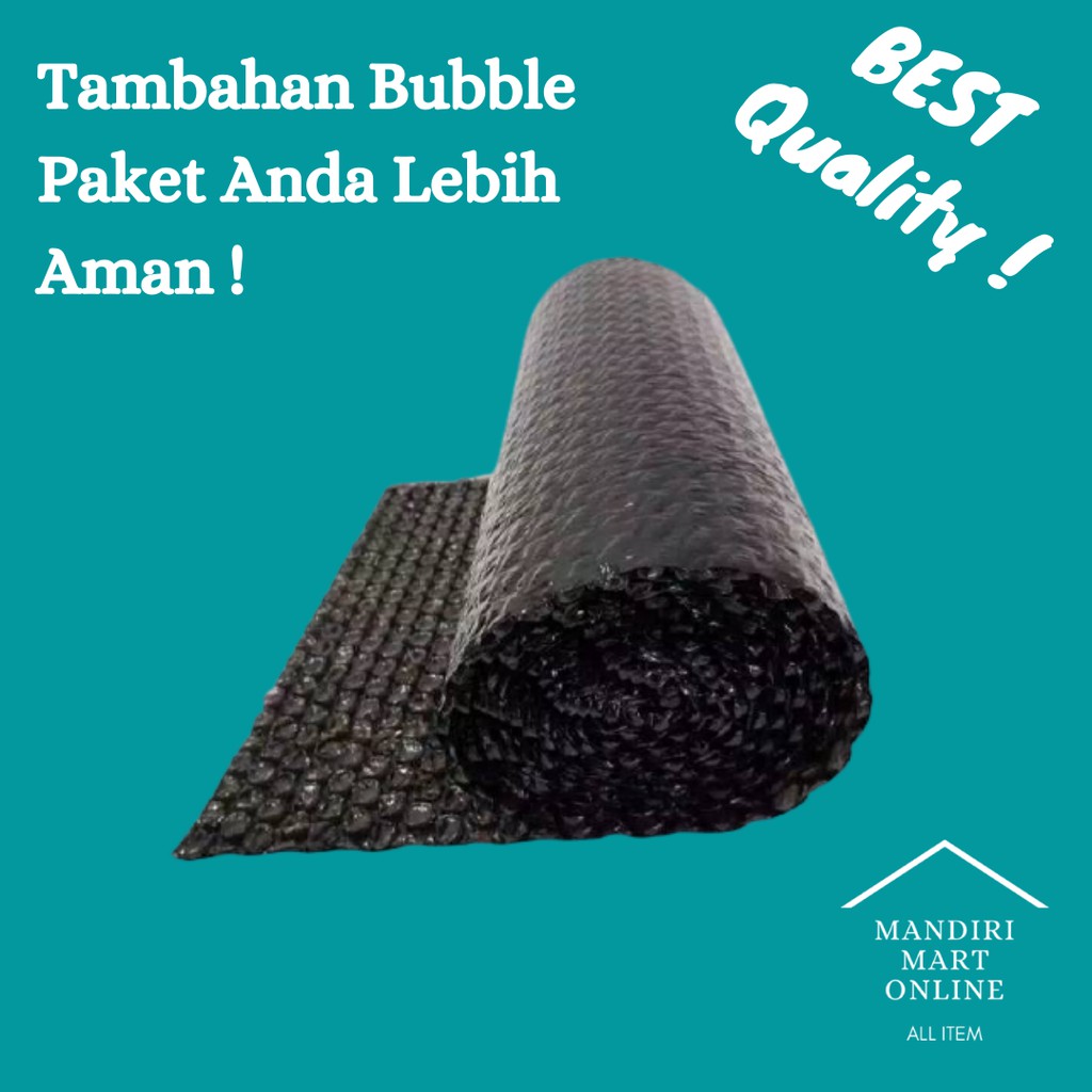 Bubble Wrap Hitam Tebal Tambahan Packing Untuk Barang Kecil