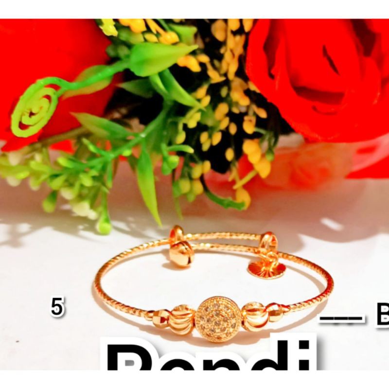 Gelang Kaki Baby Permata Mewah.Gold.Silver (COD)