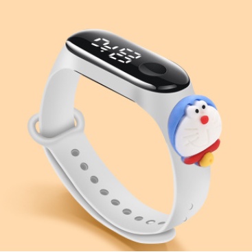 ✅COD Jam Tangan Elektronik Motif Kartun Anak Laki-laki Perempuan LED Karakter Minimalis Gelang-Var 1 Doraemon